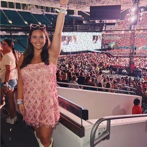 Showpo- Shook Mini Dress- pink